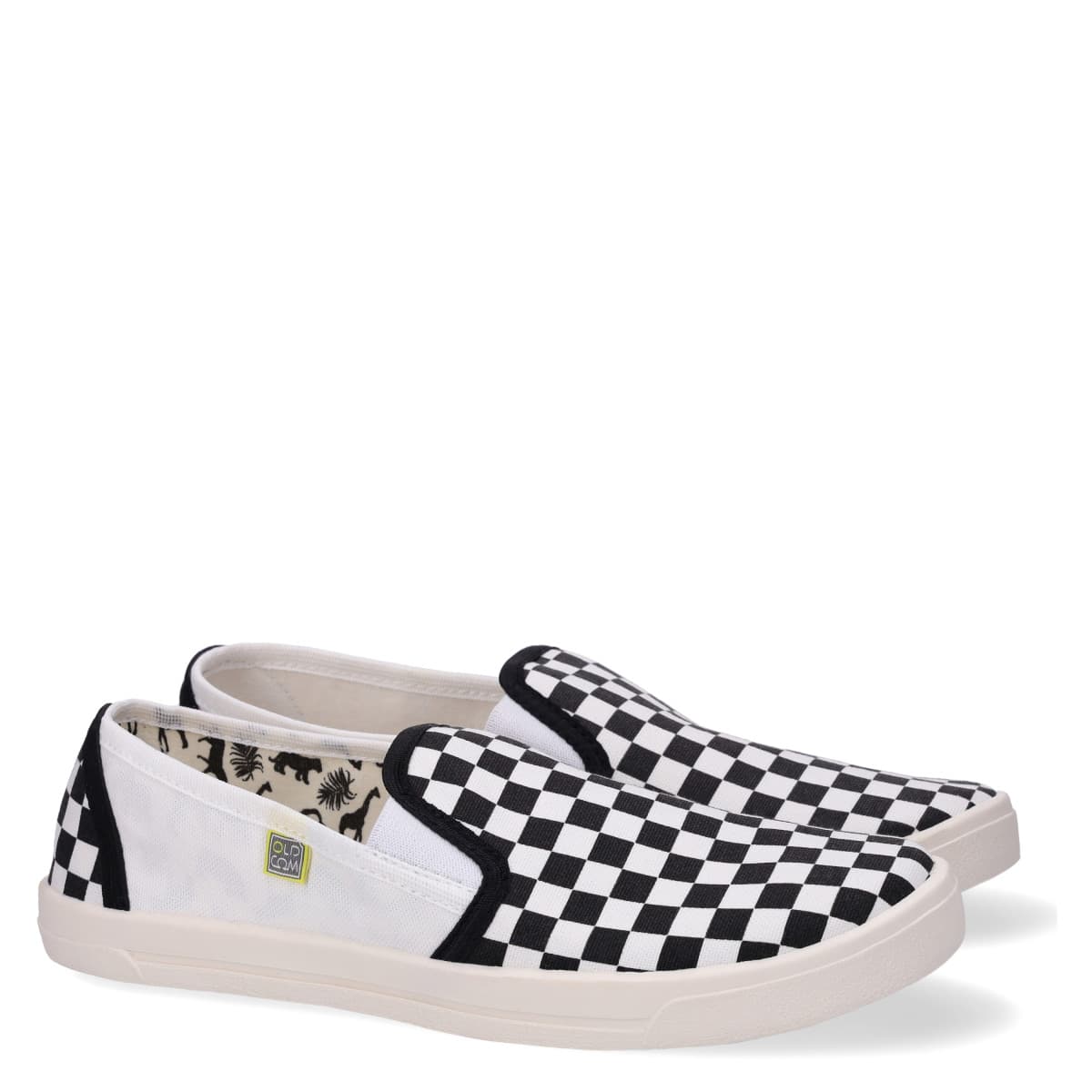 Slip-on COOPER Șah, Alb