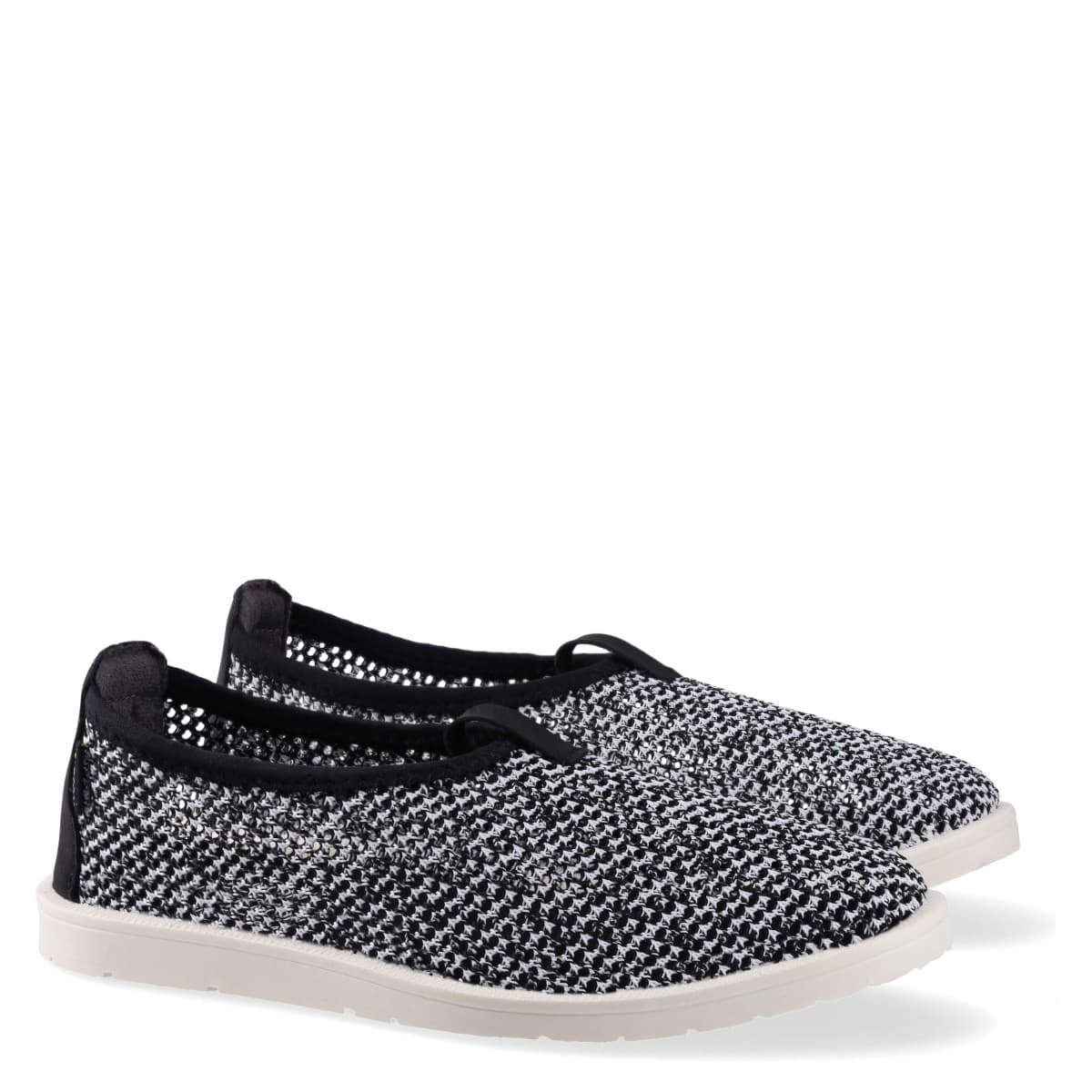 Slip-on SUMMER, Alb / Negru