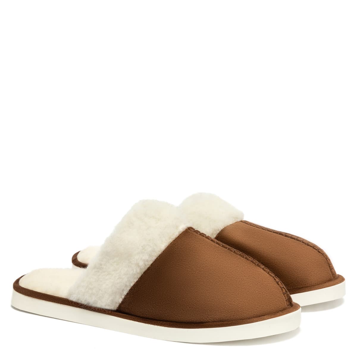 Papuci de casă COMFY, Maro