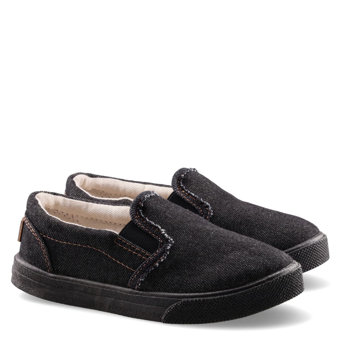 Slip-on BOSTON pentru copii, Negru