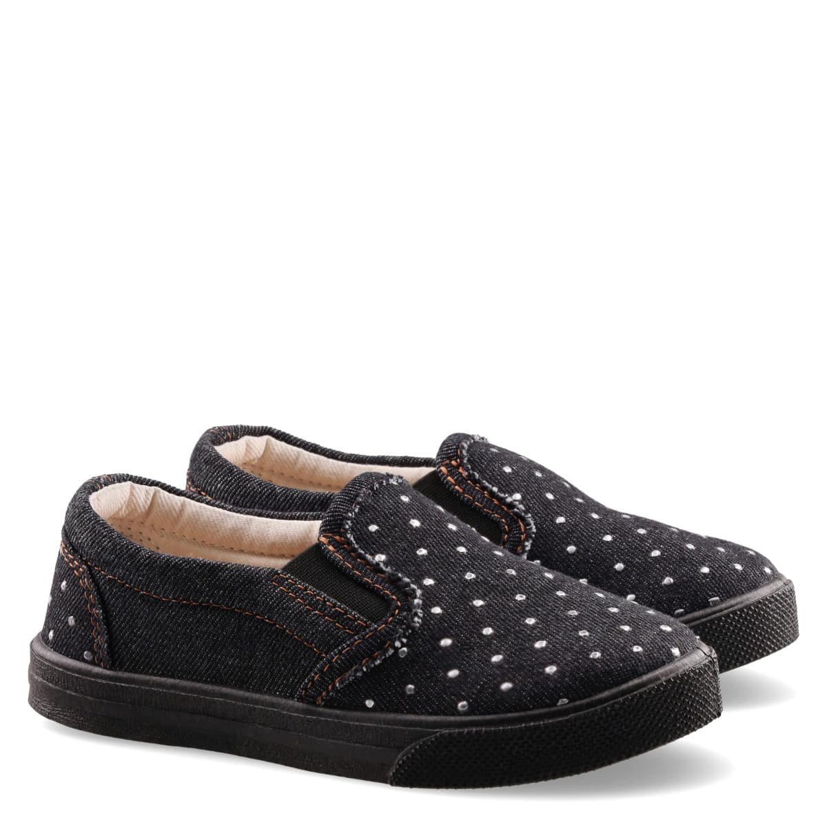 Slip-on BOSTON pentru fete, Negru