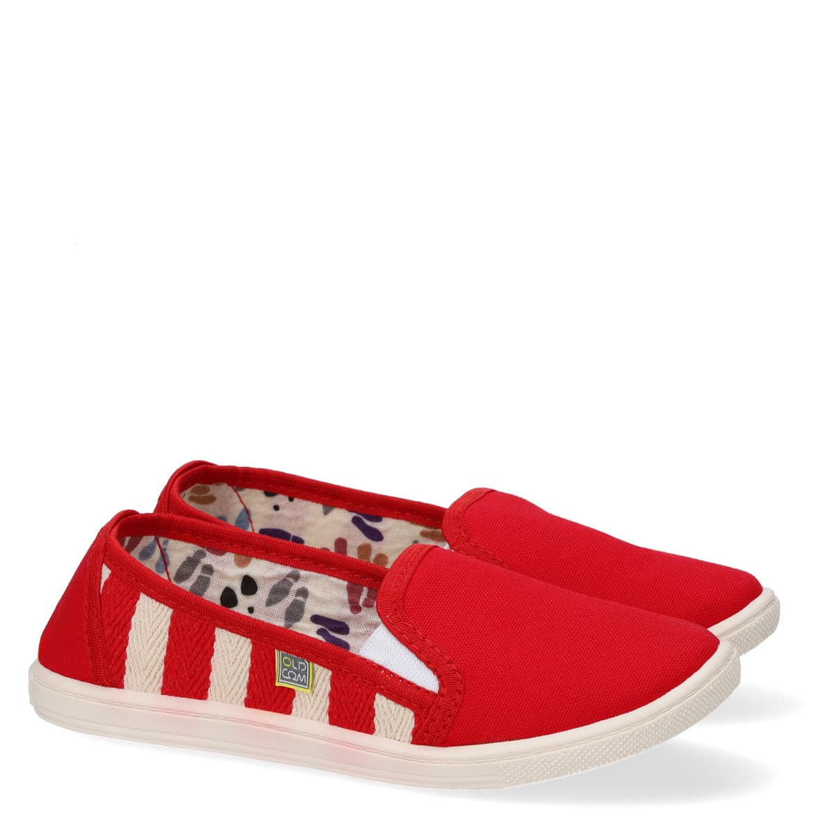 Slip-on COMBINAT, Roșu