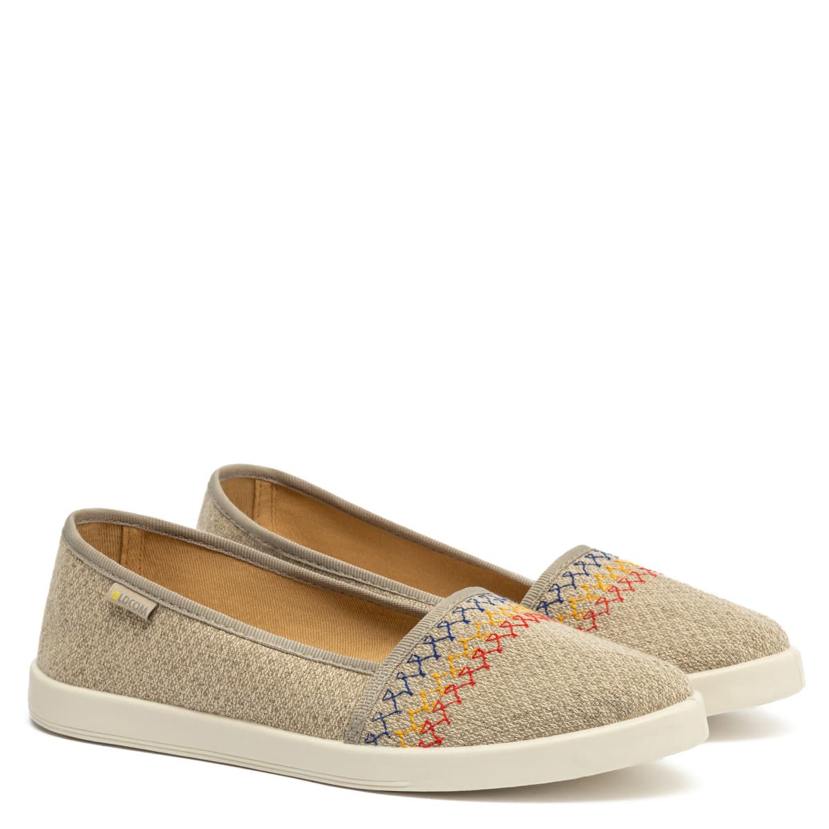 Espadrile IN BRODATE, Bej