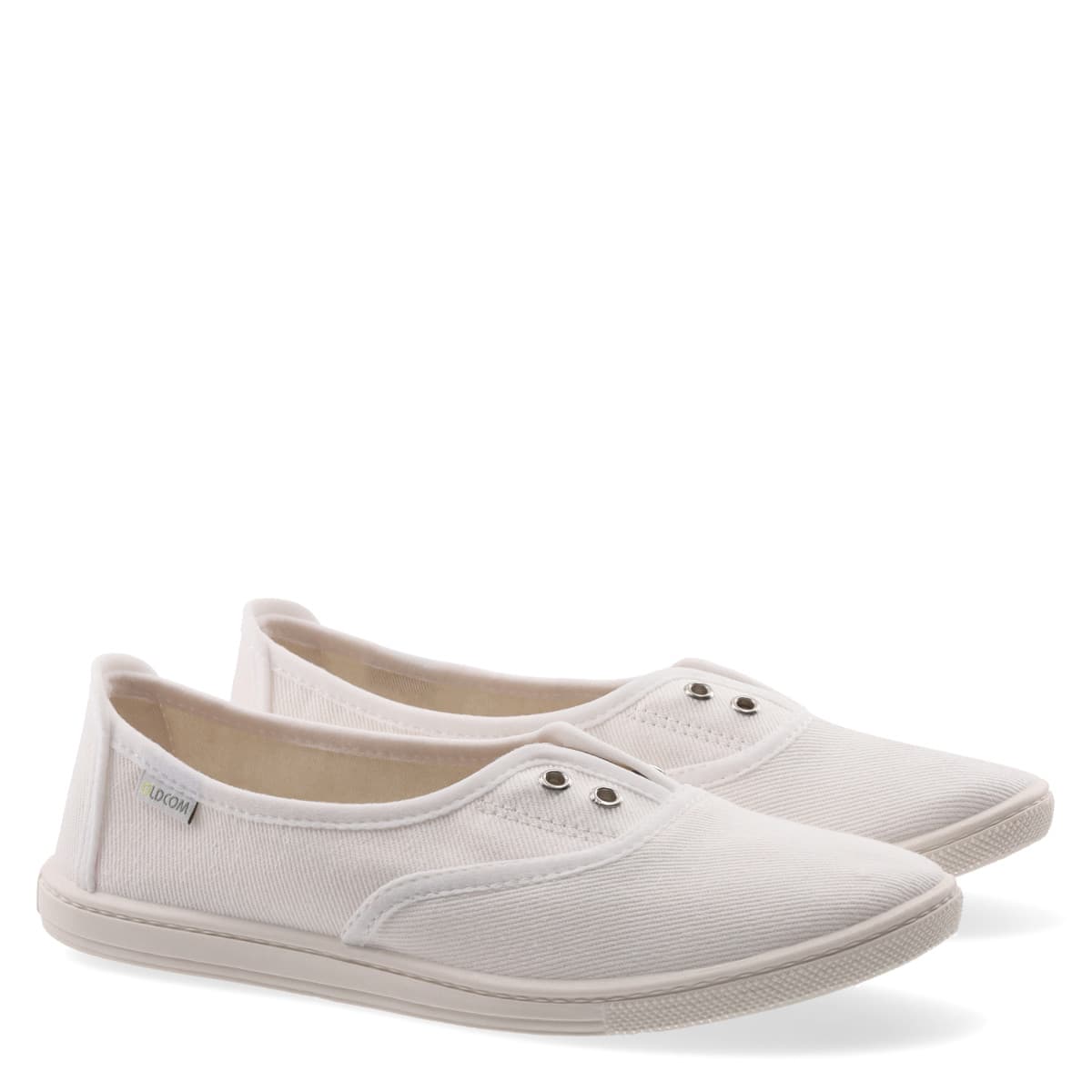 Slip-on SARAH Denim, Alb
