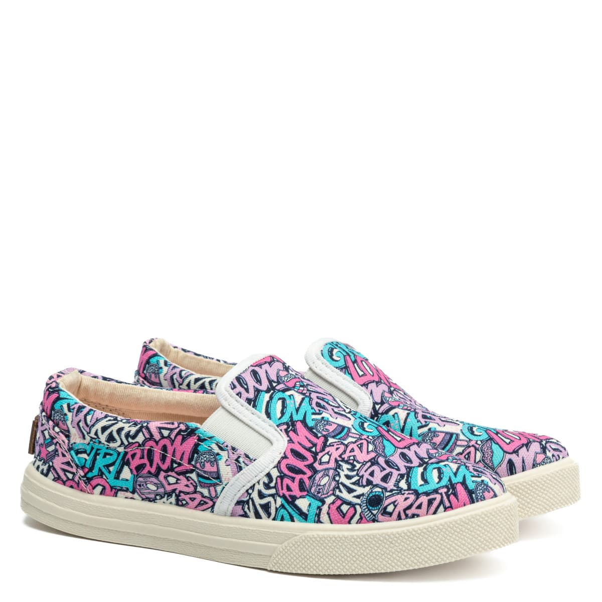 Slip-on BOSTON Print pentru copii, Graffiti