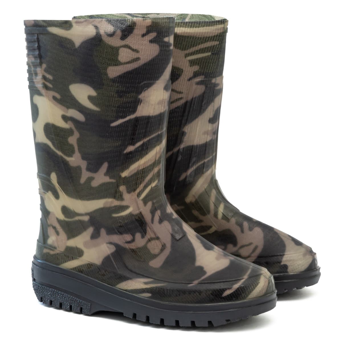 Cizme de cauciuc COLOR pentru adolescenți, Camuflaj